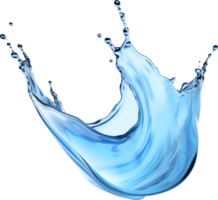 AI generated Realistic water splash isolated transparency background. png