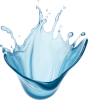 AI generated Realistic water splash isolated transparency background. png