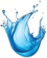 AI generated Realistic water splash isolated transparency background. png