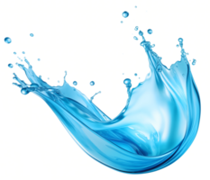 AI generated Realistic water splash isolated transparency background. png