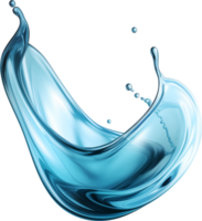 AI generated Realistic water splash isolated transparency background. png