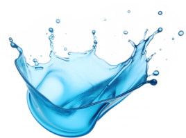 AI generated Realistic water splash isolated transparency background. png