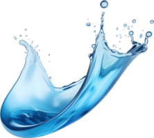 AI generated Realistic water splash isolated transparency background. png