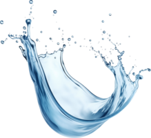 AI generated Realistic water splash isolated transparency background. png