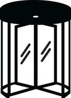 Revolving door icon. Revolving turning door sing. flat style. vector