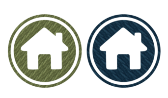 home icon symbol wooden house yellow and gray png
