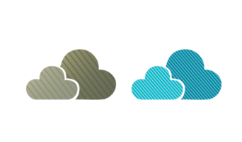 Cloud signage icon symbol with texture png