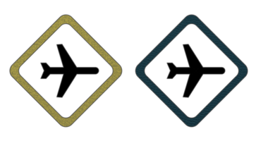 illustration of a set of airplanes icon symbol png