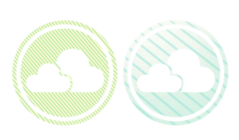 Cloud signage icon symbol with texture png