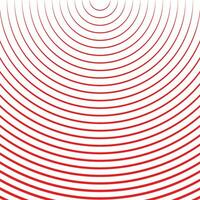 modern simple abstract seamlees red color half circle wavy pattern art vector