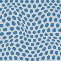 modern simple abstract seamlees blueberry color polka dot circle wavy distort pattern art on white ash color background vector