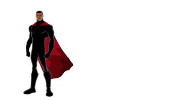 Super heroi Preto em branco video