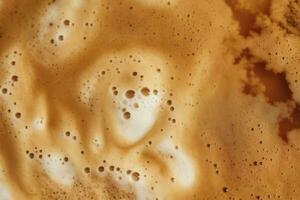 AI generated Coffee foam texture. AI Generated photo