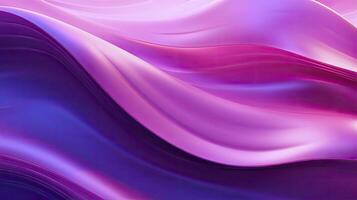 AI generated Abstract 3D image of digital waves in shades of pink and purple. AI Generated photo