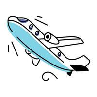 Air Travel Doodle Icons vector
