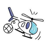 Aviation Doodle Icon vector