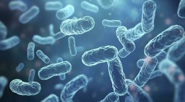 AI generated Legionella pneumophila Bacteria. Medical 3d illustration. AI Generated photo