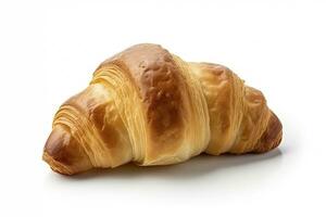 AI generated Croissant isolated on white background. AI Generated photo