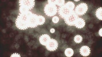 viruses under the microscopic view for education video