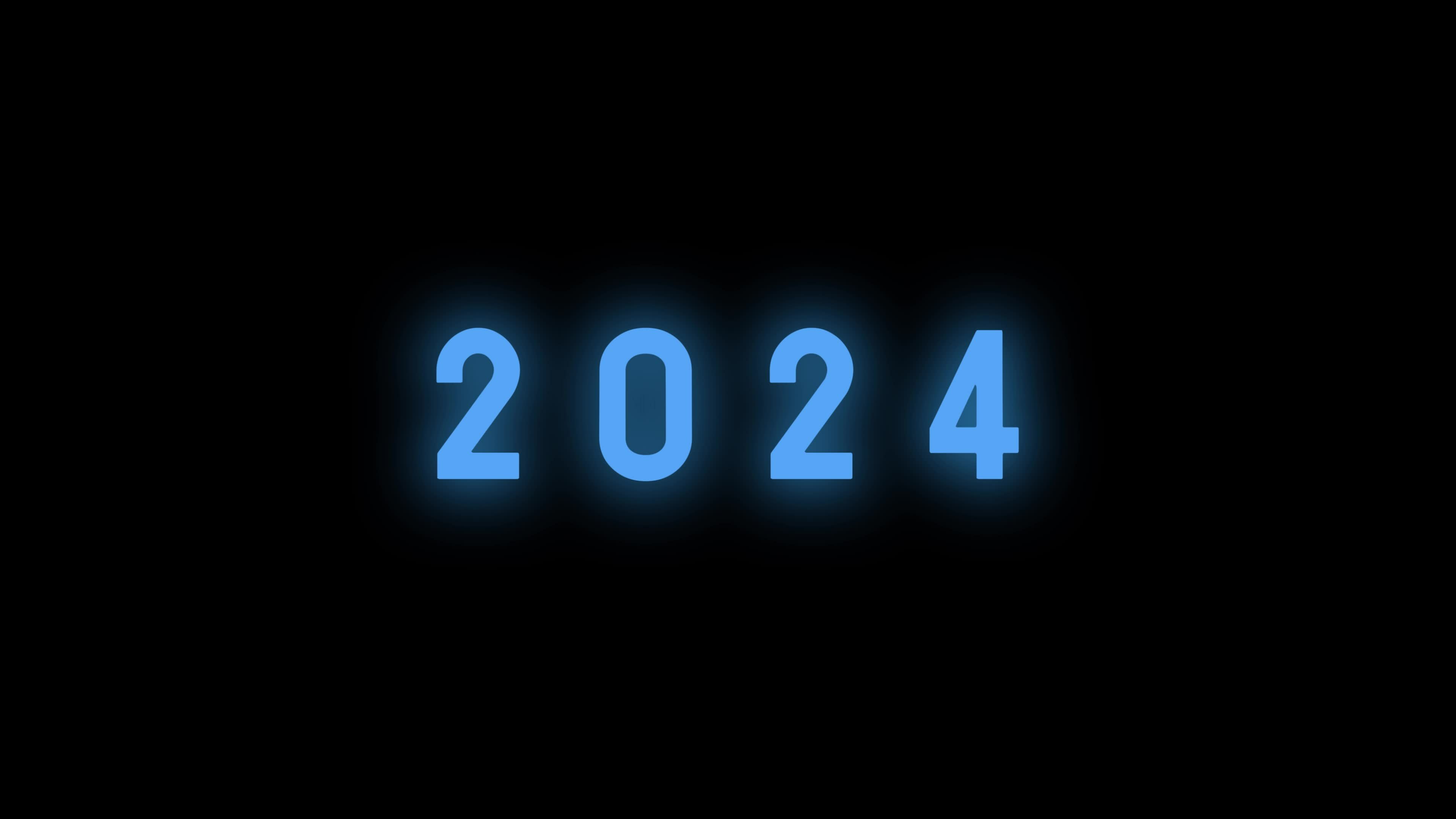 Happy new year 2024 animation 36014202 Stock Video at Vecteezy