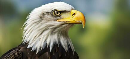 ai generado retrato de un americano calvo águila, fauna silvestre. generativo ai foto