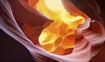 AI generated Antelope slot canyon. AI Generated photo