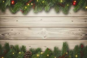 AI generated Christmas and New Year background. AI Generated photo