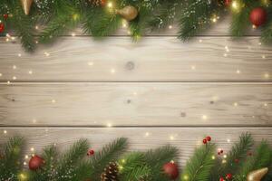 AI generated Christmas and New Year background. AI Generated photo