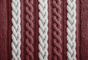 AI generated Knitted sweater texture, background with copy space. AI Generated photo