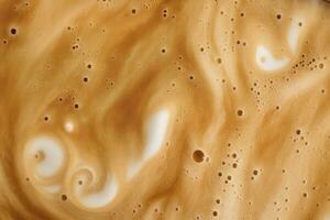 AI generated Coffee foam texture. AI Generated photo