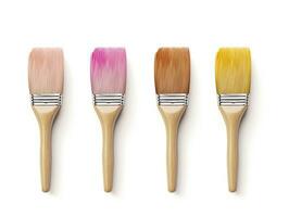 AI generated Paintbrush isolated white background. AI Generated photo