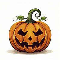 AI generated Halloween object on white background. AI Generated photo