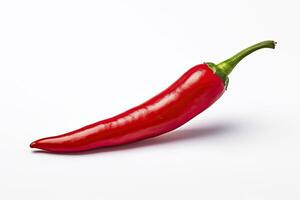 AI generated A Red chili pepper is isolated on a white background. AI Generated photo