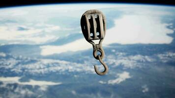 An Intriguing View of an Ancient Hook Floating in Earth's Orbit video