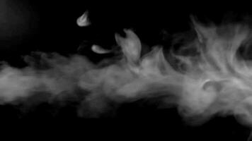 Smoke effect with black background video