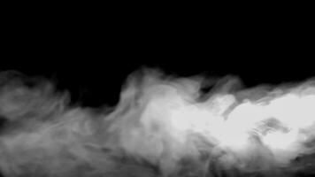 Smoke effect with black background video