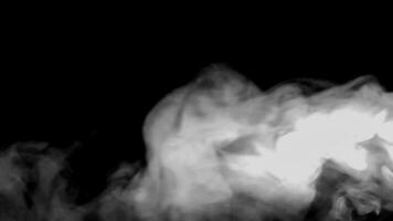 Smoke effect with black background video