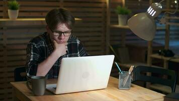 Creative Business Team, Business Project, Hipster Businessmen, Remote Work, Freelance Working. Creative businessman during remote work in the office. video