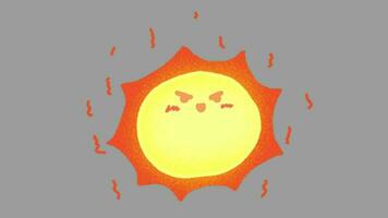 2d animated sun video