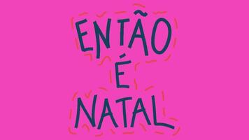 Natal animado texto video