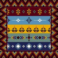 Geometric seamless ethnic pattern. Geometric ethnic pattern can be used in fabric design for clothes, decorative paper, wrapping, textile, embroidery, illustration, vector, carpet vector
