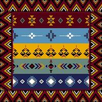 Geometric seamless ethnic pattern. Geometric ethnic pattern can be used in fabric design for clothes, decorative paper, wrapping, textile, embroidery, illustration, vector, carpet vector