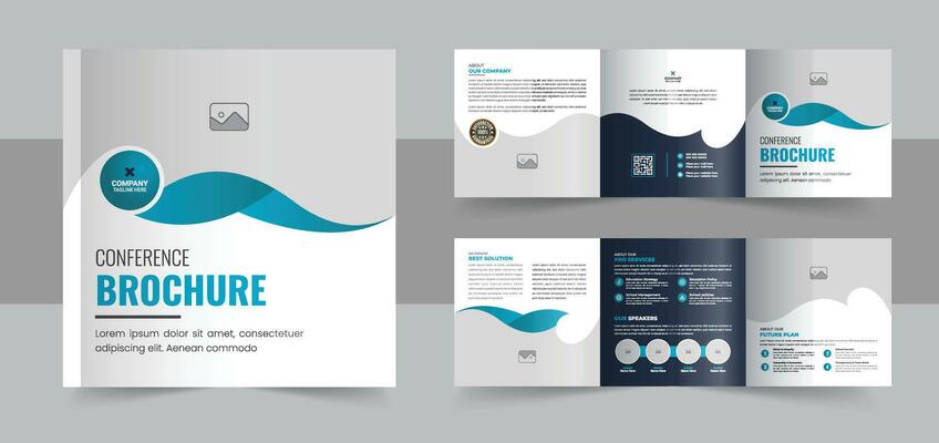 Square Brochure Templates Vector Art Icons and Graphics for Free Download