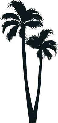 Palm tree graphic design element