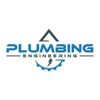 Plumbing and Engineering Logo design creative Unique Modern simple concept vector