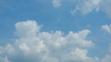 white cloud on blue sky photo