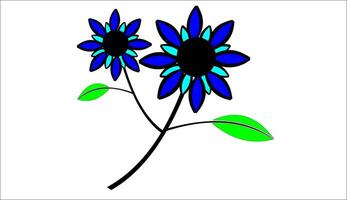 an icon depicting a flower vector