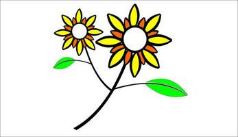 an icon depicting a flower vector