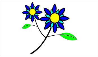 an icon depicting a flower vector