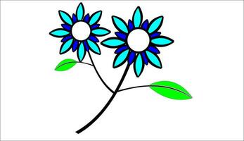 an icon depicting a flower vector